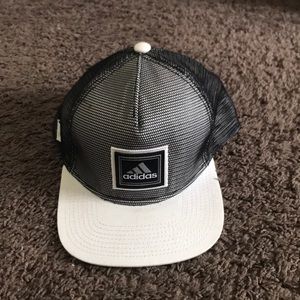 Adidas three stripes trucker hat